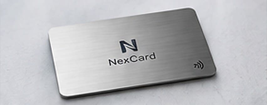 Carte NFC en métal brossé